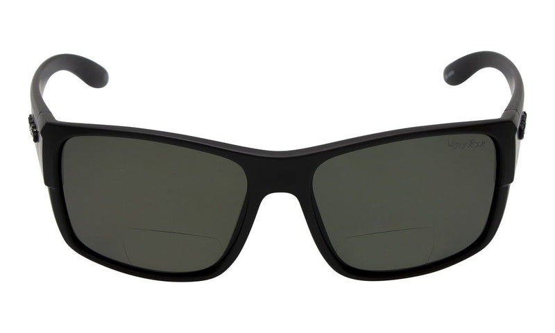 Ugly Fish Atlas PN3551 +2.50 Bifocal TR-90 Black Frame/Smoke Lens Sunglasses