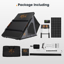 San Hima kalbarri Lite Rooftop Tent Hardshell Grey+250W Solar Panel+Ladder&Rack