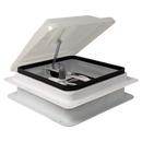 Coast RV 14x14 White Wind-Up Roof Vent With 12V FAN