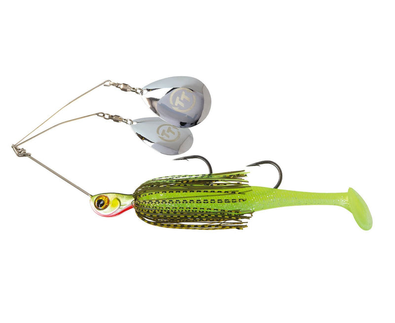 TT Lures 3/4oz Tornado+ Twin Spin Rigged Spinnerbait Lure - MOSSY