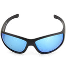 Dirty Dog Wolf Matte Black/Ice Blue Mirror Polarised Men's Sunglasses