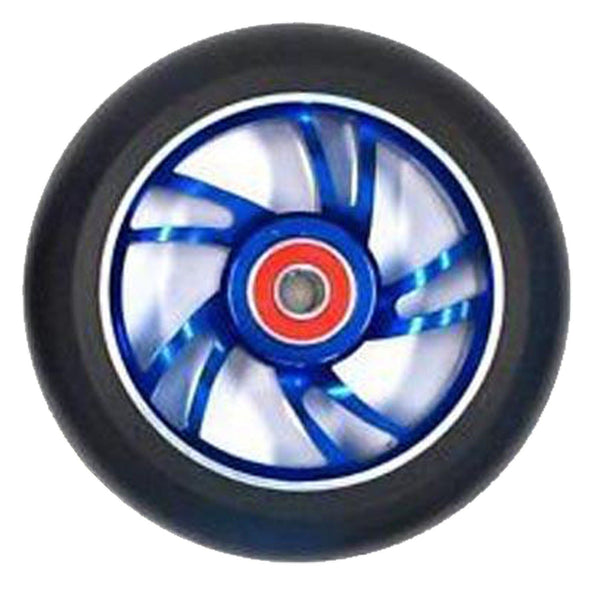 Scooter Wheel Alloy 110mm with Abec 9 Bearing Blue