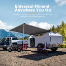 San Hima Car Side Awning Pull-out Telescoping Poles Waterproof Car