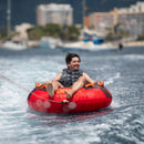 Jobe Rumble 46-Inch 1-Person Multi-Position Inflatable Towable Ski Tube (Red)