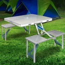 Aluminium Table and Stools Set