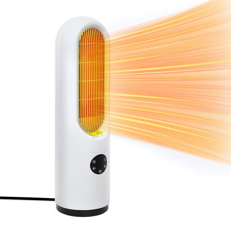 Spector Portable Electric Heater Tower Fan 1200W Quiet Touch Remote Auto Off