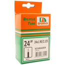 Duro 24 x 1.90/2.125 Bicycle Tyre Tube for 24" Inch Bikes Schrader Valve