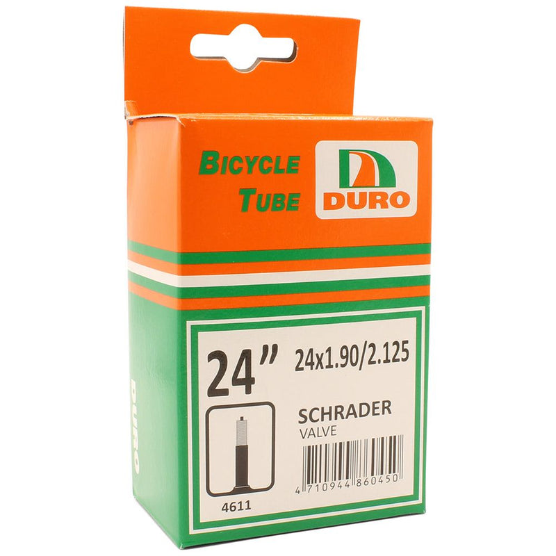 Duro 24 x 1.90/2.125 Bicycle Tyre Tube for 24" Inch Bikes Schrader Valve