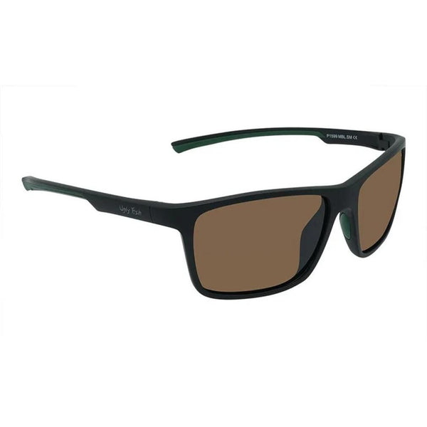 Ugly Fish P1599 Basic Black Frame/Brown Lens Polarised Sunglasses