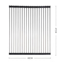 Toque Stainless-Steel Dish Drying Rack Over Sink Kitchen Foldable RollUp Mat