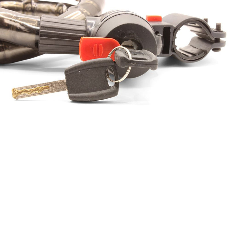 ProSeries Heavy Duty 1000mm x 25mm Jointed Keyed Bike Lock with Bracket