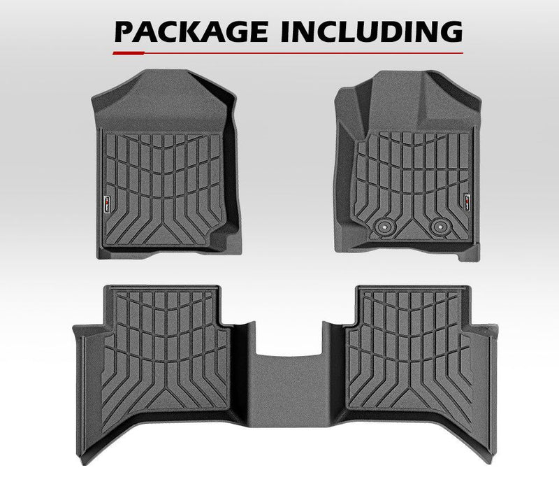 KIWI MASTER 3D TPE Car Floor Mat for Ford Ranger Wildtrak Raptor 2011-MY2022 PX PX2