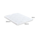 Dreamz 5cm Thickness Cool Gel Memory Foam Mattress Topper Bamboo Fabric Queen