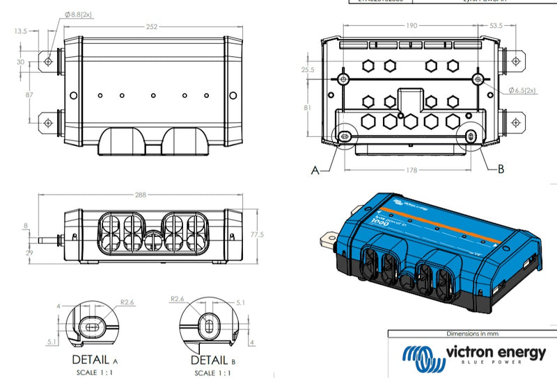 Victron Lynx Power In (M8)