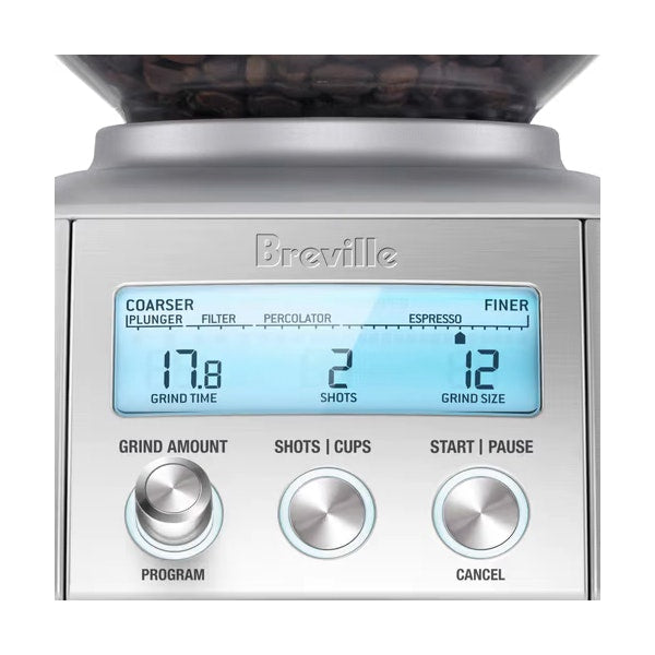 Breville The Smart Grinder Pro Electric Coffee Brewer Machine Stainless Steel