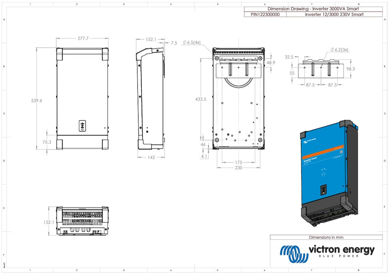 Victron 12V 3000VA Phoenix Smart Inverter 12/3000