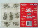 Surecatch 140 Piece Assorted Suicide Fishing Hook Pack in Tackle Box