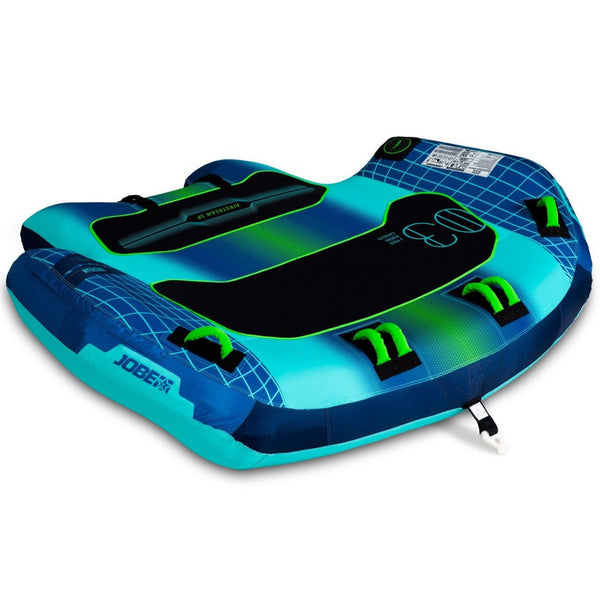 Jobe Airstream 3-Person Inflatable Towable Ski Tube Blue/Aqua