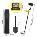 Traderight Metal Detector Waterproof 24cm Coil LCD Display Sensitivity Level 8