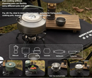 Infrared Mini Camping Stove Folding Split Burner Silver