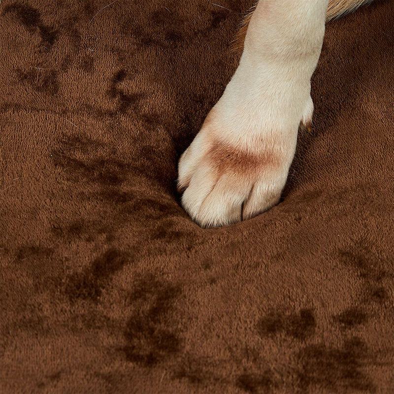 Pawz Orthopedic Dog Bed Memory Foam Cushion Cat Calming Mat Washable L Coffee