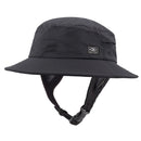 Ocean & Earth Bingin Kids Soft Peak Surf Hat with Chin Strap Black (54cm)