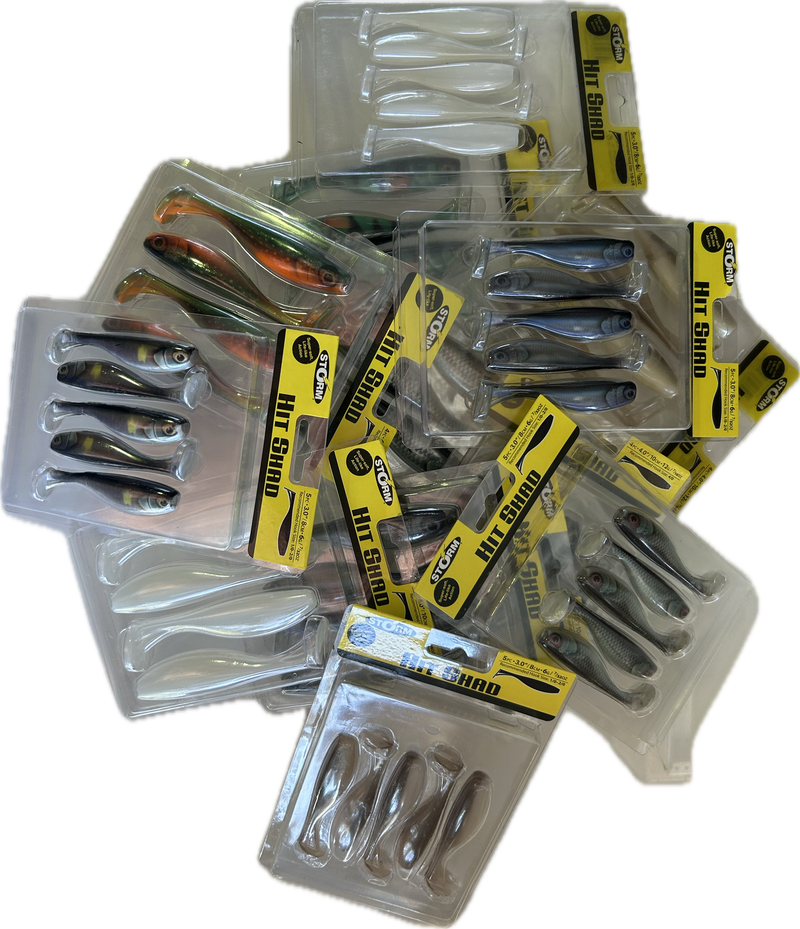 Storm Hit Shad Soft Plastic Lure 12 Pack Mega Bundle