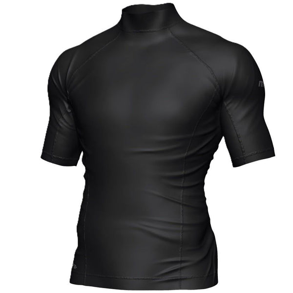 Mirage Men's Short Sleeve Lycra Rash Shirt Top (Black)