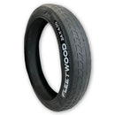 Duro Fleetwood 26 x 4.0 Skin Wall Slick Tread Folding Bead Fat Bike Tyre (Black)