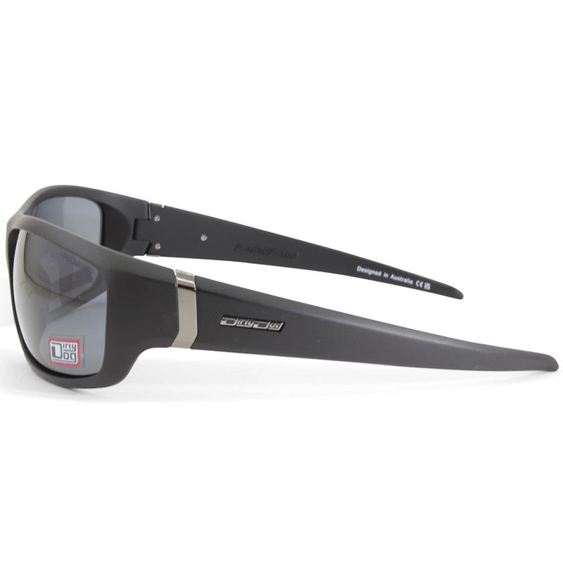 Dirty Dog Vimp Satin Black/Grey Polarised Men's Sports Sunglasses