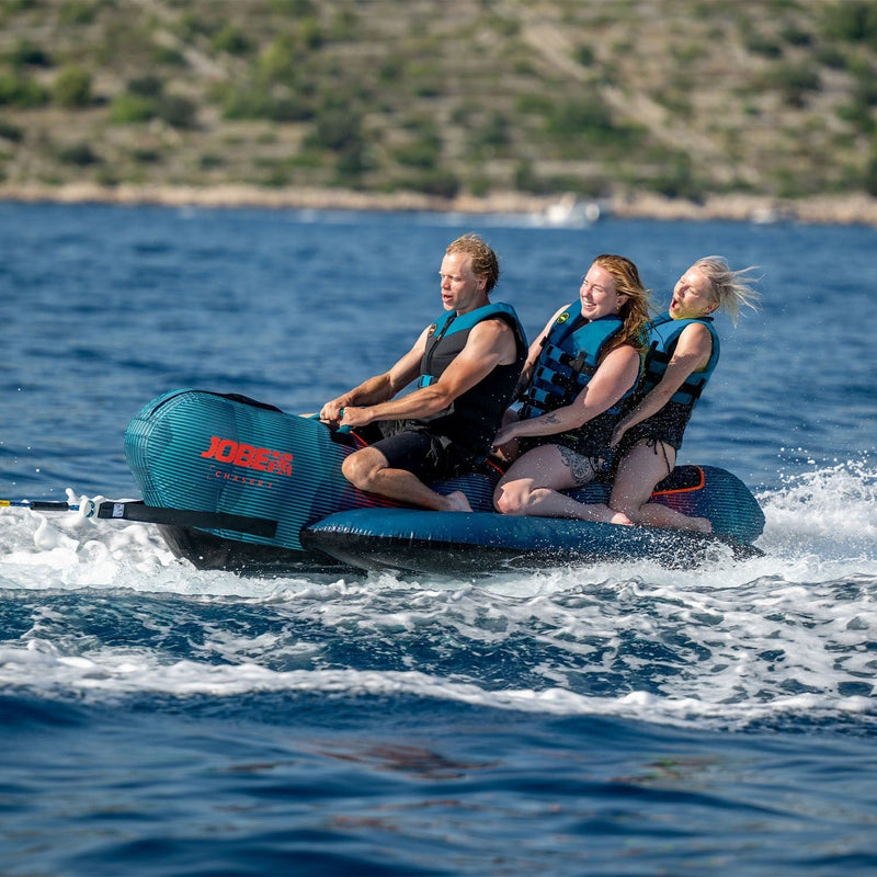 Jobe Chaser 3-Person Hot Dog Style Inflatable Towable Ski Tube