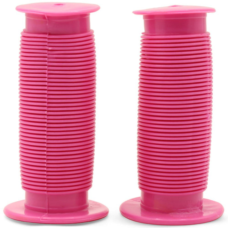 Bikelane 80mm Kids Bike Mushroom Handlebar Grip Pair (Pink)
