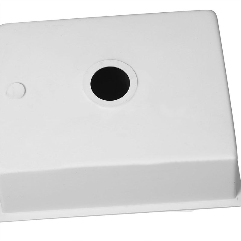 Traderight Group  Granite Kitchen Sink Laundry Stone Sinks Undermount Single Bowl 59cmx45cm White