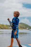 Jetpilot Cause Boys Blue Monster Neoprene L50s PFD Life Jacket Vest Sizes 3-14