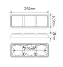 LED Autolamps 100BARRM Stop/Tail/Indicator 12-24 Volt, Blister