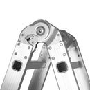 Traderight Multi Purpose Ladder Aluminium Folding Platform Extension Step 4.7m