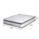 Dreamz Spring Mattress Bed Pocket Tight Top Foam Medium Firm Queen Size 25cm