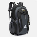 Outdoor Backpack Camping with Earphone Hole Black