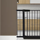 Levede Baby Safety Gate Adjustable Pet Stair Barrier 10cm Door Extension Black