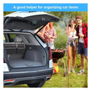 2-in-1 Car Trunk & Backseat Organizer High-Capacity Oxford Storage Bag Black