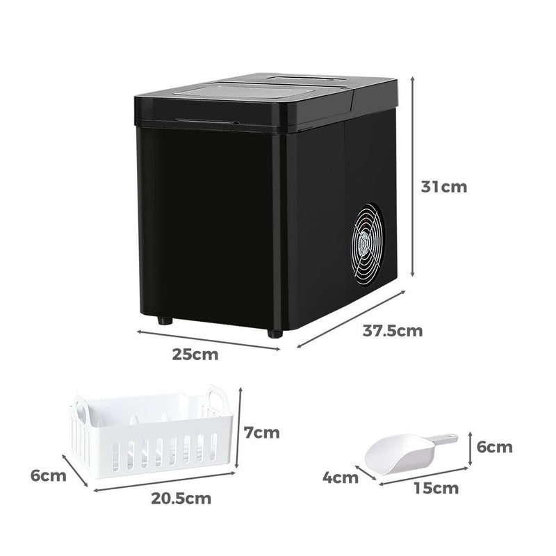 Spector Portable Ice Maker Machine 2.1L Ice Cube 15kg/24H Bar Countertop Party
