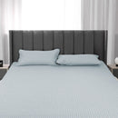 Dreamz Latex Cooling Bed Sheet Set Fitted Pillowcase Washable Summer 3Pcs Queen