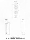 Enerdrive Fuse Block 8 Way Positive with Cover and Label Kit