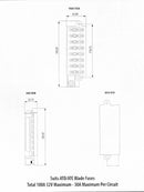 Enerdrive Fuse Block 8 Way Positive with Cover and Label Kit