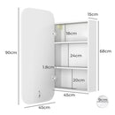 Levede LED Bathroom Wall Mirror Cabinet Vanity Shaving Medicine Makeup Storage