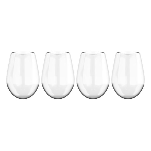 Tritan Stemless Wine Glasses 20oz - Set of 4