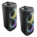 Majority PS200 -Bundled Party Speaker 100w Bluetooth Karaoke-DJ-Party-PA System - Black