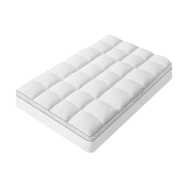 Dreamz Cloud Soft Pillowtop Mattress Topper King Single Protector 40cm Skirt
