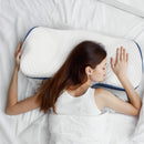 Dreamz Memory Foam Pillow Pillowcase Neck Shoulder Support Pain Cervical Blue