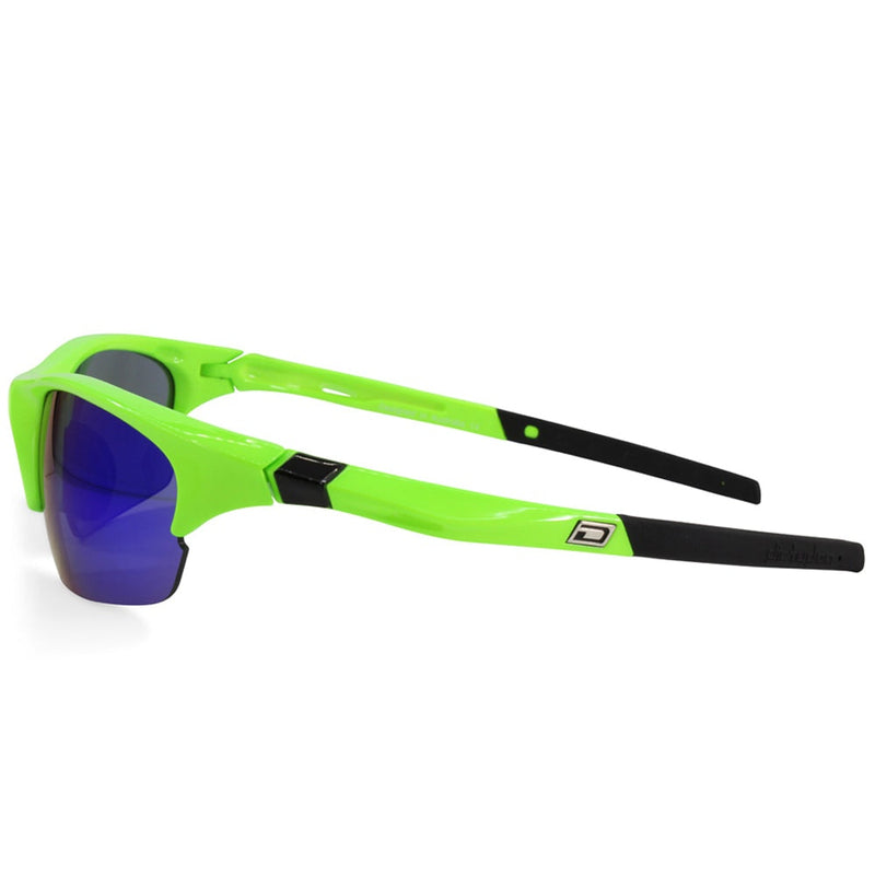 Dirty Dog Sport Ecco 58065 Fluro Green/Blue Mirror Cycling Sunglasses